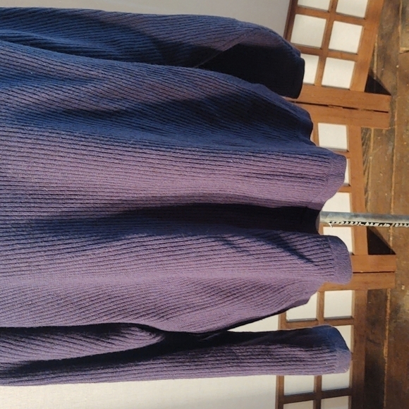 Vintage Columbia Navy Merino Wool Blend Ribbed Sweater Sz XL - Picture 3 of 10